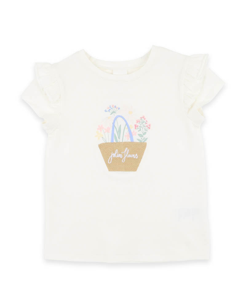 BEBE BONNIE ORGANIC FLOWER  TEE