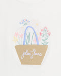 BEBE BONNIE ORGANIC FLOWER  TEE