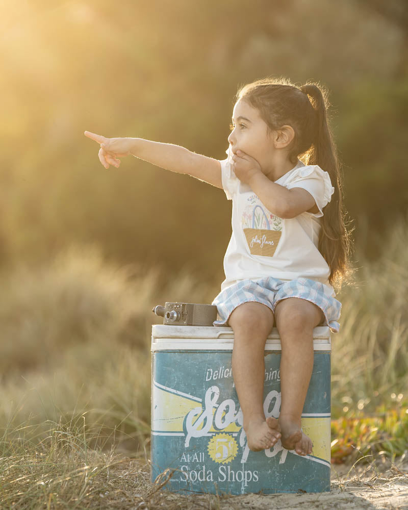 BEBE BONNIE ORGANIC FLOWER  TEE