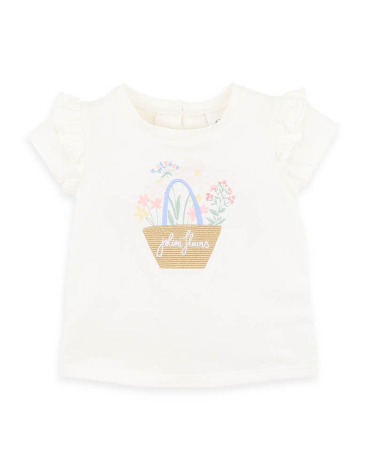 BEBE BONNIE ORGANIC FLOWER  TEE