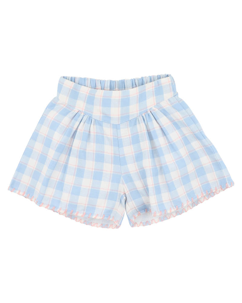 BEBE BONNIE CHECK ORGANIC  SHORTS