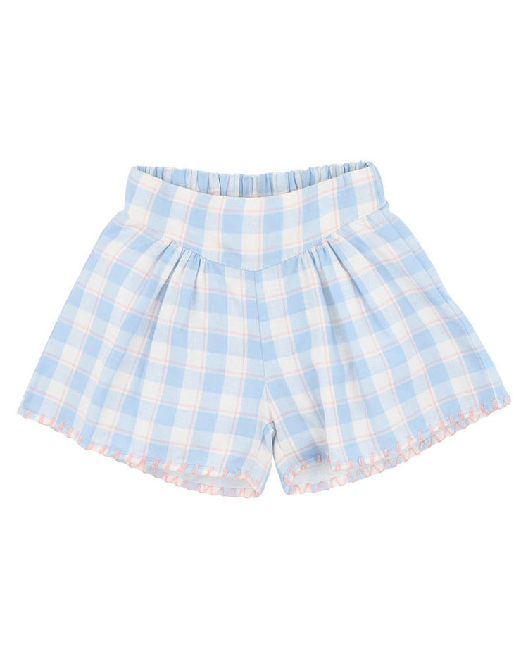 BEBE BONNIE CHECK ORGANIC  SHORTS