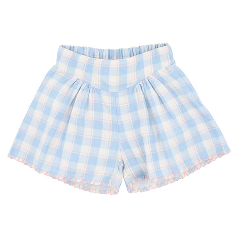 BEBE BONNIE CHECK ORGANIC  SHORTS