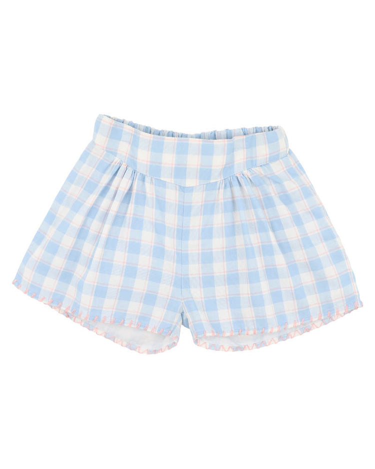 BEBE BONNIE CHECK ORGANIC  SHORTS