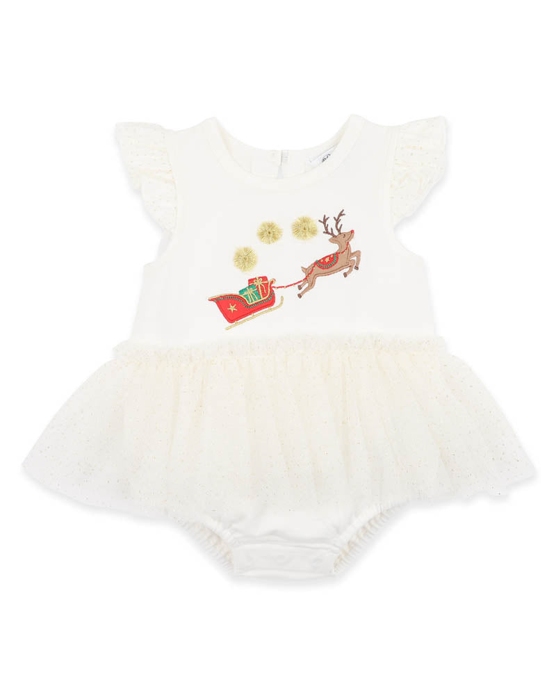 Bebe FESTIVE REINDEER TUTU BODYSUIT