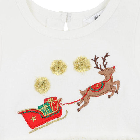 Bebe FESTIVE REINDEER TUTU BODYSUIT