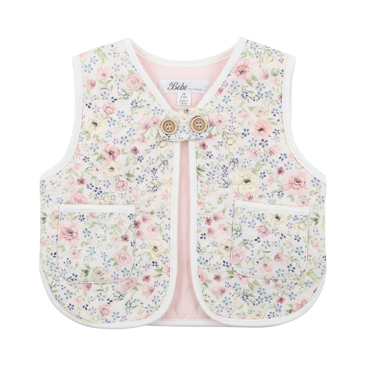 BEBE  FREYA QUILTED VEST (SIZE 000-0)