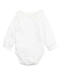 BEBE  LACE COLLAR ORGANIC  BODYSUIT