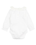 BEBE  LACE COLLAR ORGANIC  BODYSUIT