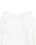 BEBE  LACE COLLAR ORGANIC  BODYSUIT