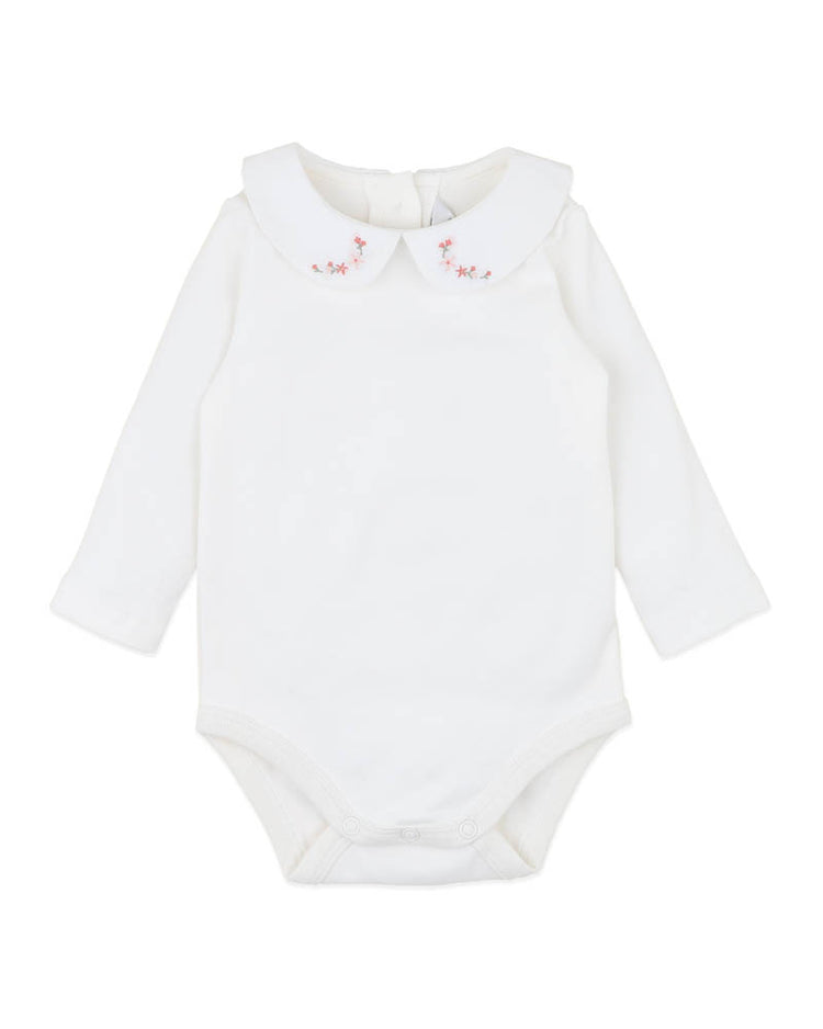 BEBE GEMMA EMB. COLLAR BODYSUIT