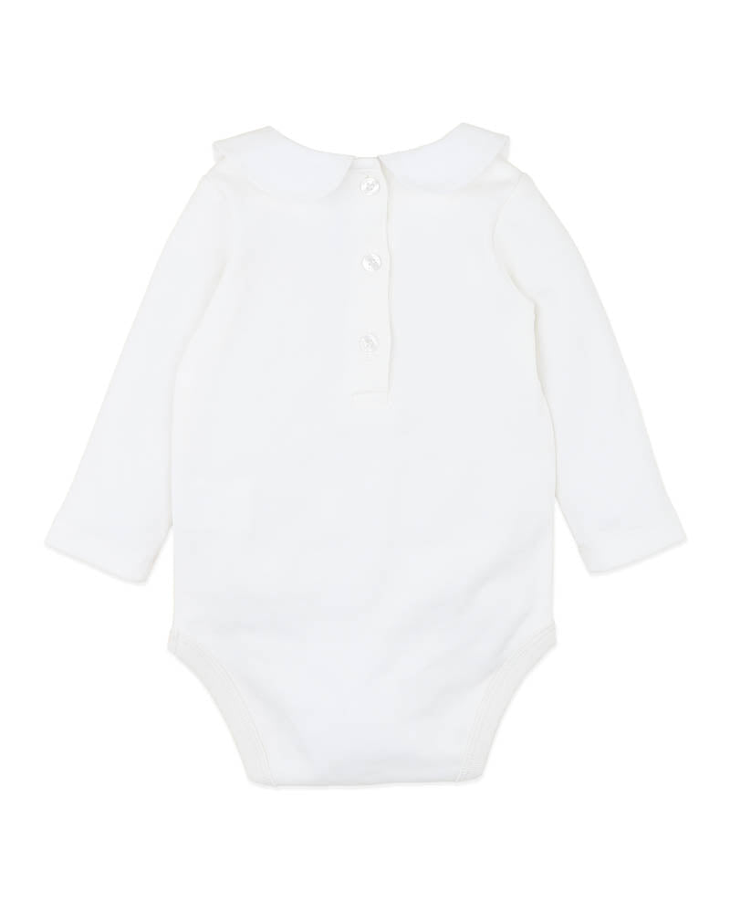 BEBE GEMMA EMB. COLLAR BODYSUIT