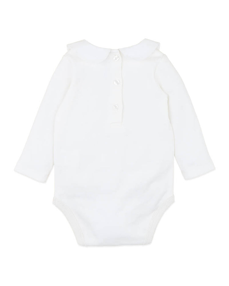 BEBE GEMMA EMB. COLLAR BODYSUIT