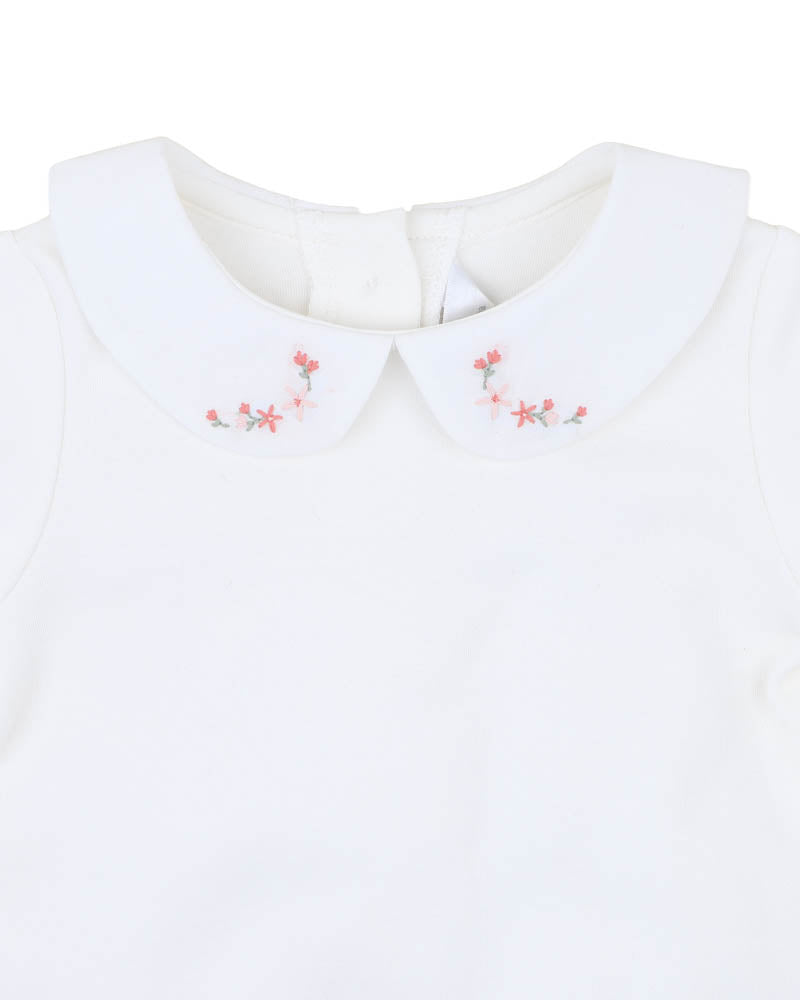 BEBE GEMMA EMB. COLLAR BODYSUIT