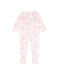BEBE FERN BIRDS ORGANIC LS ZIPSUIT