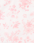 BEBE FERN BIRDS ORGANIC LS ZIPSUIT