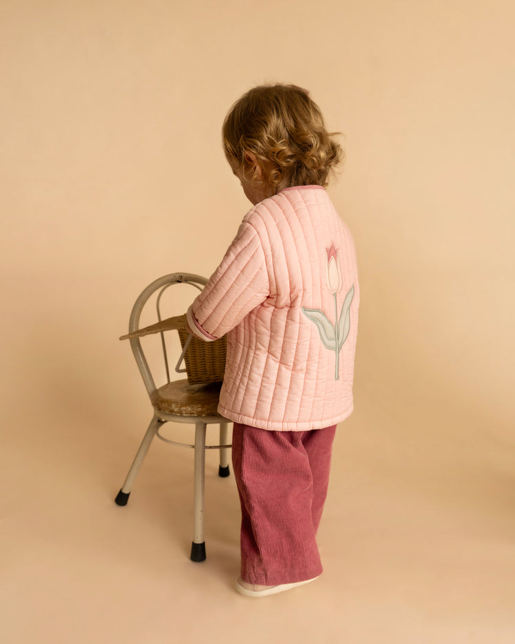BEBE FERN QUILTED TULIP JACKET
