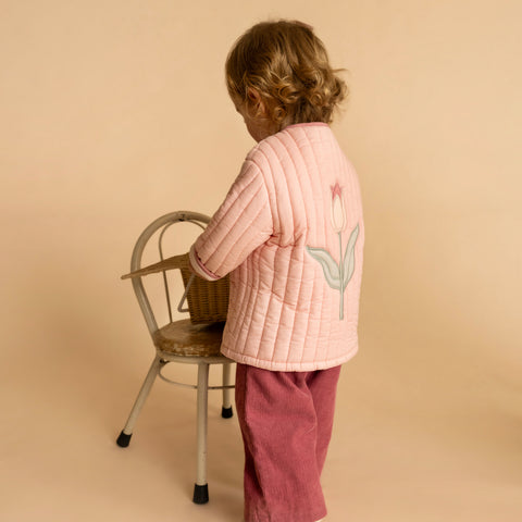 BEBE FERN QUILTED TULIP JACKET