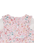 BEBE FERN ORGANIC WOVEN LS ROMPER