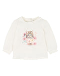 BEBE FERN KITTEN LS TEE