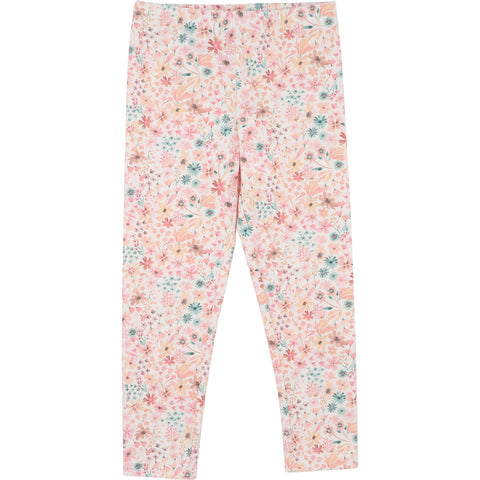 BEBE FERN FLORAL ORGANIC LEGGINGS 3-7 YRS