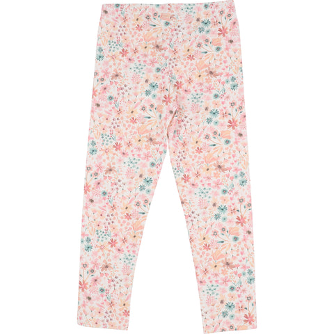 BEBE FERN FLORAL ORGANIC LEGGINGS 3-7 YRS