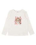 BEBE FERN KITTEN LS TEE