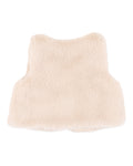 BEBE WINNIE EMB. FAUX FUR VEST