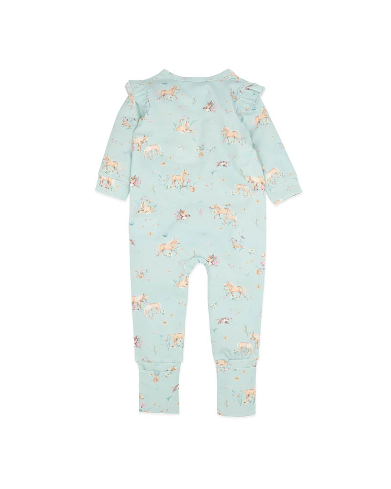 BEBE WINNIE ORGANIC LS ZIPSUIT