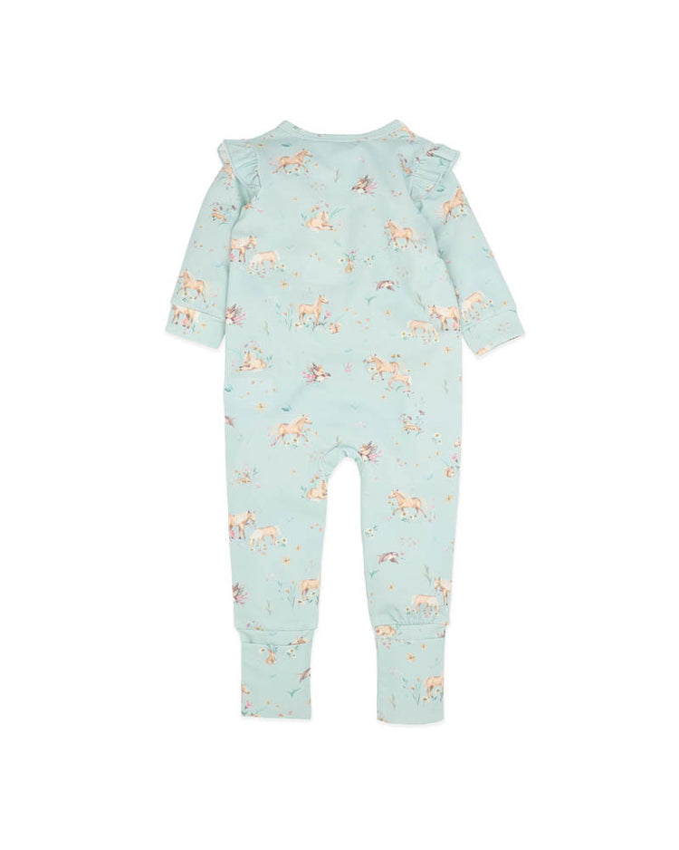 BEBE WINNIE ORGANIC LS ZIPSUIT