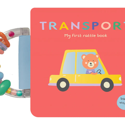 Baby's World - Rattle Handle Board Book - Vehicles