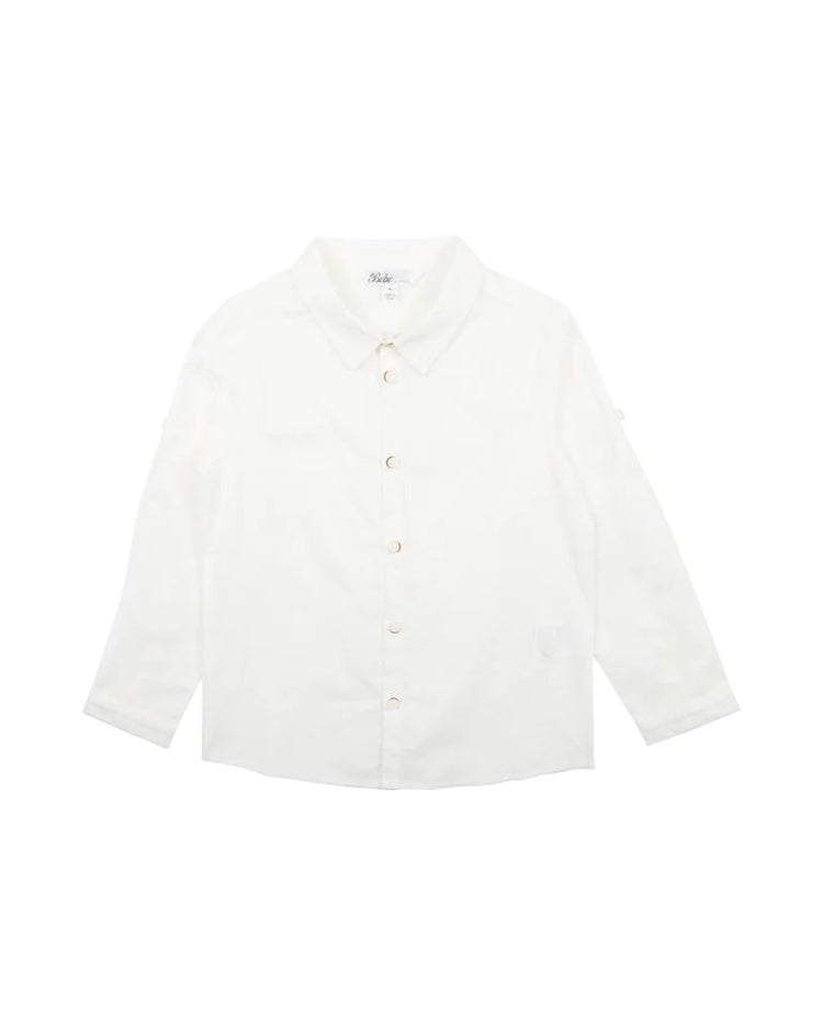 BEBE LIAM IVORY SHIRT 2-7Y