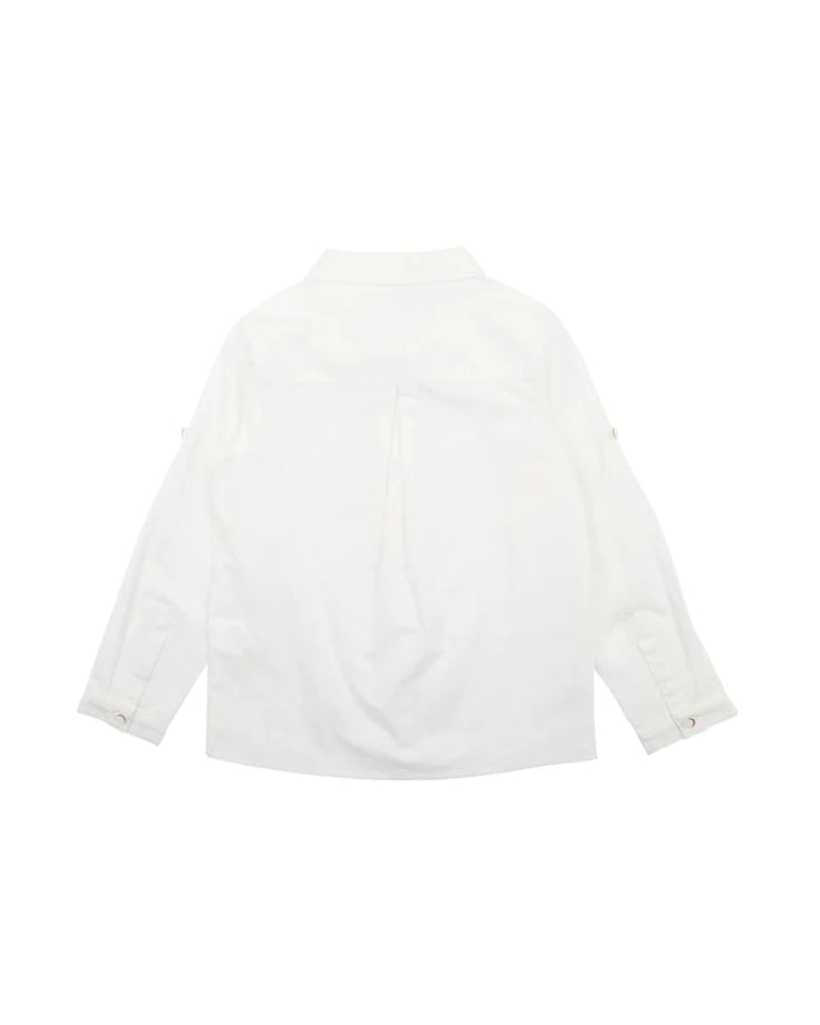 BEBE LIAM IVORY SHIRT 2-7Y