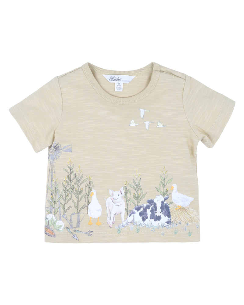 BEBE CHESTER FARM ANIMALS TEE