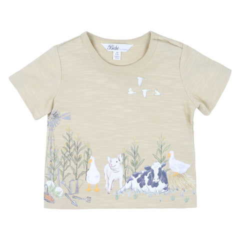 BEBE CHESTER FARM ANIMALS TEE