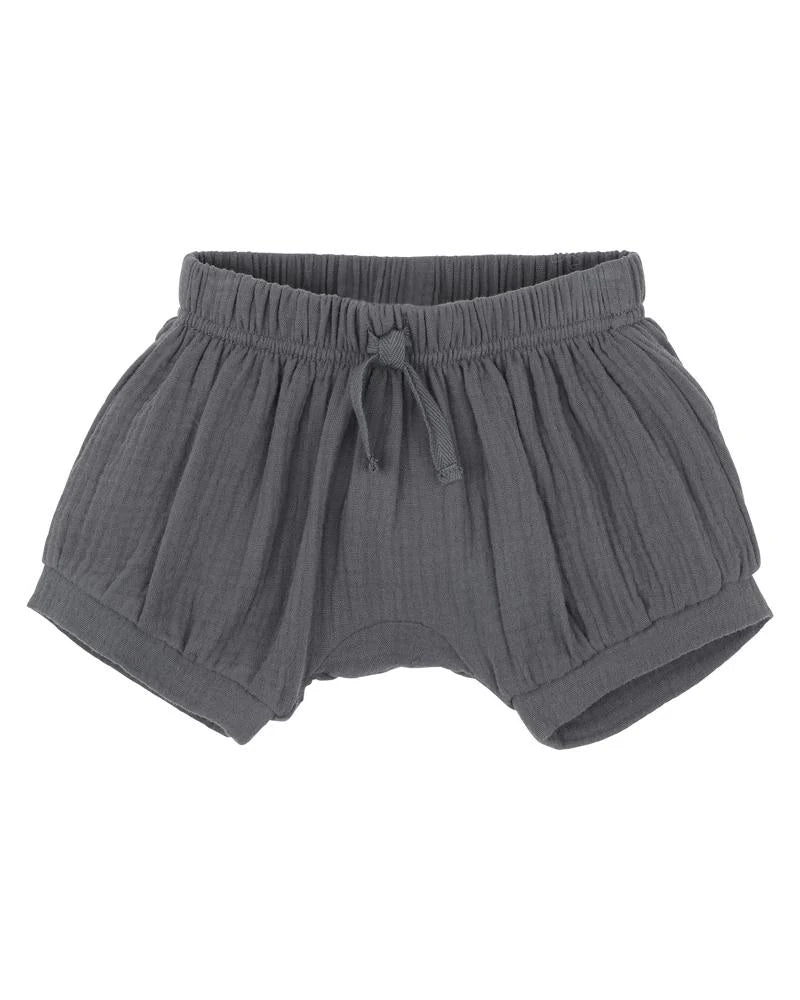 BEBE SLATE GREY CRINKLE SHORTS