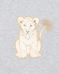 BEBE  ELLIS PRINT LION CUB ROMPER