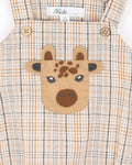 BEBE ELLIS GIRAFFE POCKET CHECK BODYSUIT