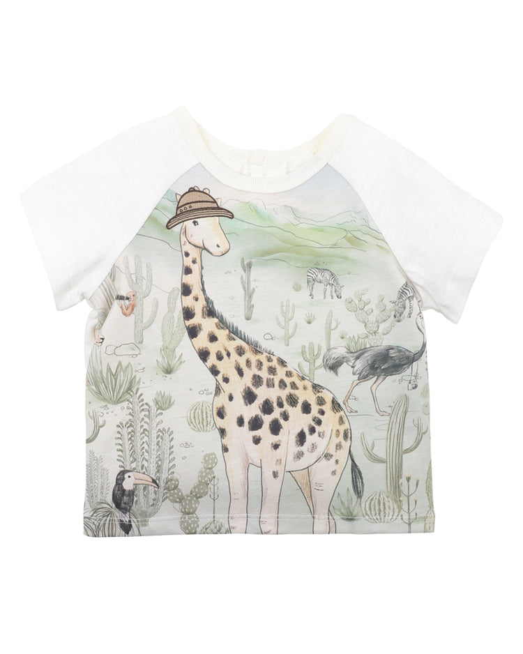 BEBE ELLIS GIRAFFE TEE