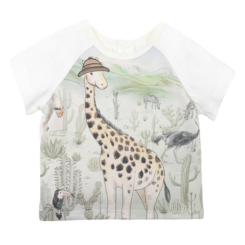 BEBE ELLIS GIRAFFE TEE