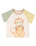 BEBE ELLIS 3D MONKEY TEE