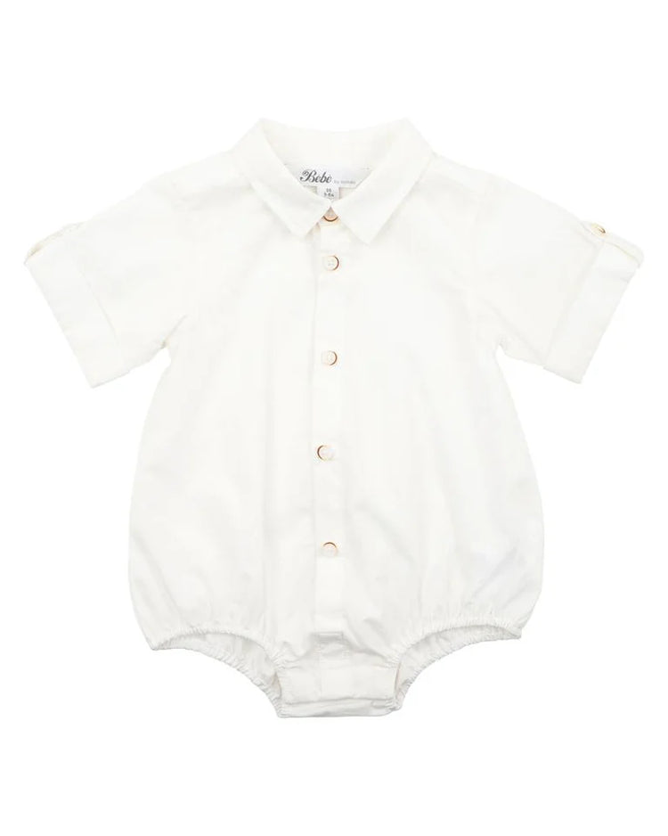 BEBE HARRY SHIRT BODYSUIT and Toby Linen Shorts + Finley Linen Bow Tie With Free TOY Special Combo Set