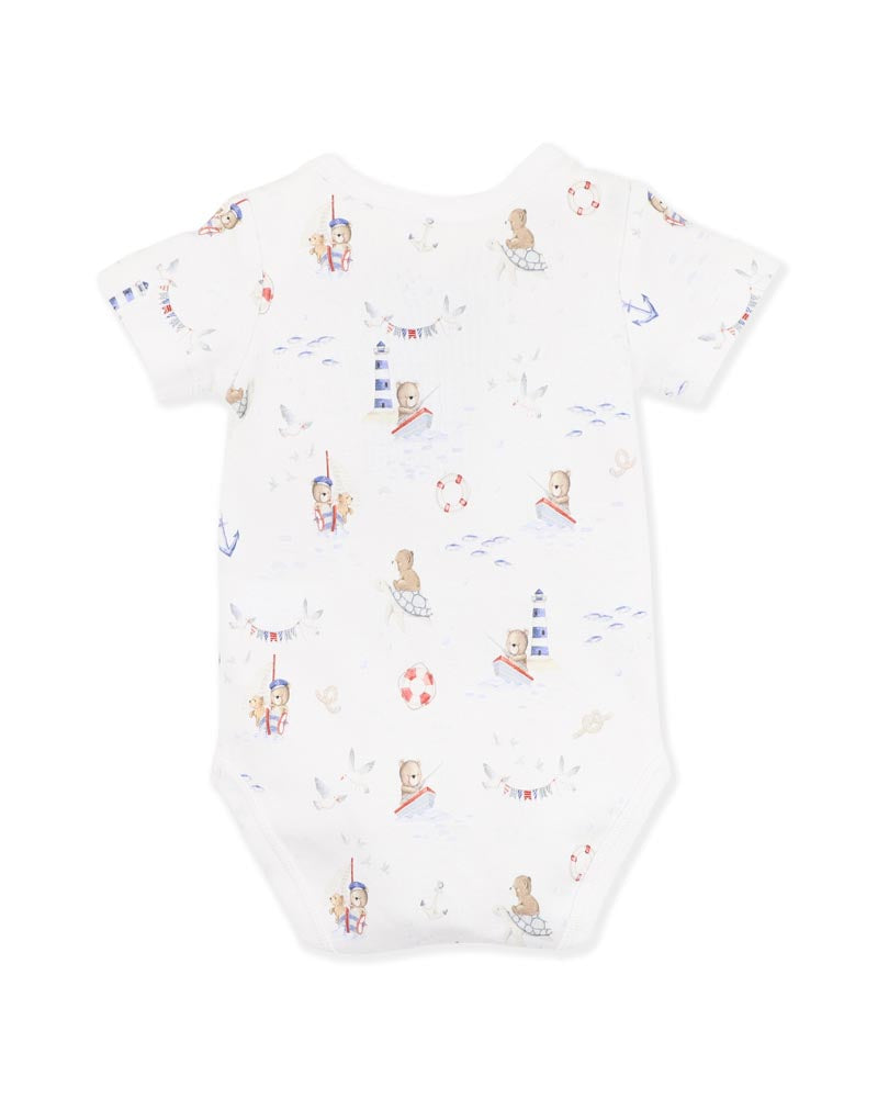 BEBE AXEL PRINT ORGANIC  BODYSUIT