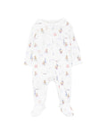 BEBE AXEL ORGANIC PRINT LS ZIPSUIT