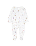 BEBE AXEL ORGANIC PRINT LS ZIPSUIT