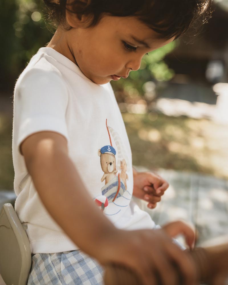 BEBE AXEL SAILOR BEAR ORGANIC TEE