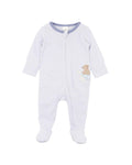 BEBE AXEL STRIPE ORGANIC LS  ZIPSUIT