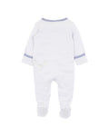 BEBE AXEL STRIPE ORGANIC LS  ZIPSUIT