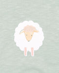 BEBE CLAYTON PRINT SHEEP  ROMPER