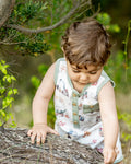 BEBE CLAYTON PRINT SHEEP  ROMPER